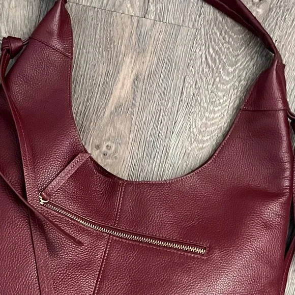 Laggo Bella Hobo Bag Burgandy - Picture 7 of 8